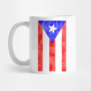 Puerto Rican Flag Distressed T-Shirt Mug